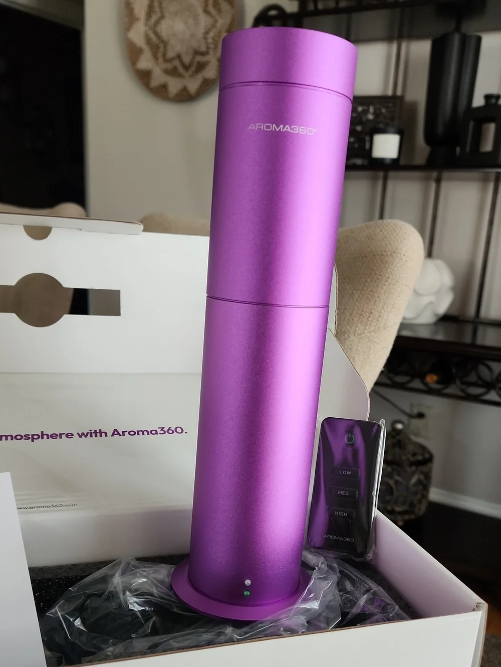 NIB Aroma360 Mini Pro Scent Diffuser - Purple